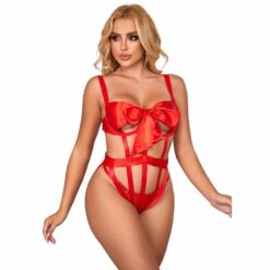Comprar SUBBLIME - 954468 BODY SEXY CALADO CON LAZO ROJO S/M al mejor precio - Envíos Discretos