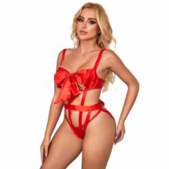 Comprar SUBBLIME - 954468 BODY SEXY CALADO CON LAZO ROJO S/M al mejor precio - Envíos Discretos