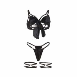 Comprar SUBBLIME - 955199 SET SUJETADOR CON LAZO NEGRO AJUSTABLE S/M al mejor precio - Envíos Discretos
