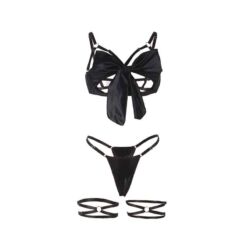 Comprar SUBBLIME - 955205 SET SUJETADOR CON LAZO NEGRO AJUSTABLE L/XL al mejor precio - Envíos Discretos