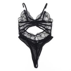 Comprar SUBBLIME - 955212 BODY TRANSPARENTE CON ENCAJE HUECO NEGRO S/M al mejor precio - Envíos Discretos