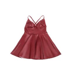 Comprar SUBBLIME - 955403 VESTIDO CON TIRANTES DE CUERO BURDEOS L/XL al mejor precio - Envíos Discretos