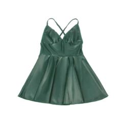 Comprar SUBBLIME - 955441 VESTIDO CON TIRANTES DE CUERO VERDE L/XL al mejor precio - Envíos Discretos