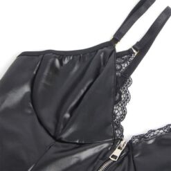 Comprar SUBBLIME - 955458 BODY CON CREMALLERA DE CUERO NEGRO S/M al mejor precio - Envíos Discretos