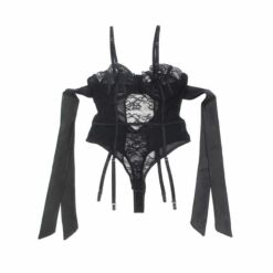 Comprar SUBBLIME - 955496 BODY DE ENCAJE CON LAZOS Y LIGAS NEGRO S/M al mejor precio - Envíos Discretos