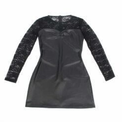 Comprar SUBBLIME - 955601 VESTIDO DE MANGA LARGA CON ENCAJE NEGRO L/XL al mejor precio - Envíos Discretos