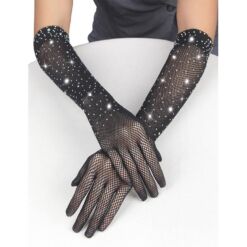 Comprar SUBBLIME - 957469 GUANTES TRANSPARENTES CON BRILLO NEGRO S/M al mejor precio - Envíos Discretos