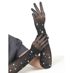 Comprar SUBBLIME - 957469 GUANTES TRANSPARENTES CON BRILLO NEGRO S/M al mejor precio - Envíos Discretos