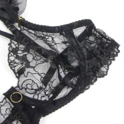 Comprar SUBBLIME - 957490 CONJUNTO SUJETADOR Y LIGA DE ENCAJE NEGRO L/XL al mejor precio - Envíos Discretos