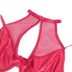 Comprar SUBBLIME - 957605 CONJUNTO SUJETADOR Y FALDA DE CUERO ROJO S/M al mejor precio - Envíos Discretos