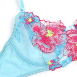 Comprar SUBBLIME - 957650 CONJUNTO SUJETADOR Y LIGUERO CON BORDADOS DE FLORES ROSAS L/XL al mejor precio - Envíos Discretos