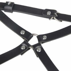 Comprar SUBBLIME - ARNÉS CINTURA Y PIERNAS CUERO NEGRO TALLA ÚNICA al mejor precio - Envíos Discretos