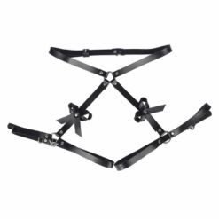 Comprar SUBBLIME - ARNÉS CINTURA Y PIERNAS CUERO NEGRO TALLA ÚNICA al mejor precio - Envíos Discretos