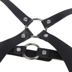 Comprar SUBBLIME - ARNÉS CUERPO ENTERO CON HEBILLAS CUERO NEGRO TALLA ÚNICA al mejor precio - Envíos Discretos