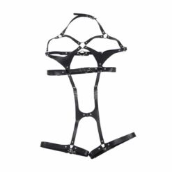 Comprar SUBBLIME - ARNÉS CUERPO ENTERO CON HEBILLAS CUERO NEGRO TALLA ÚNICA al mejor precio - Envíos Discretos