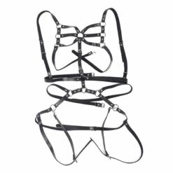 Comprar SUBBLIME - ARNÉS DE CUERPO CORREAS AJUSTABLE CUERO NEGRO TALLA ÚNICA al mejor precio - Envíos Discretos