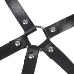 Comprar SUBBLIME - ARNÉS DE PECHO ANILLAS DE CUERO NEGRO TALLA ÚNICA al mejor precio - Envíos Discretos