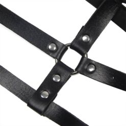 Comprar SUBBLIME - ARNÉS DE PECHO ANILLAS DE CUERO NEGRO TALLA ÚNICA al mejor precio - Envíos Discretos
