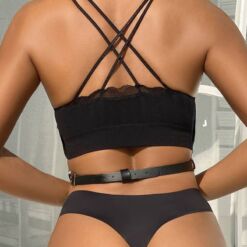 Comprar SUBBLIME - ARNÉS DE PECHO CADENAS CUERO NEGRO TALLA ÚNICA al mejor precio - Envíos Discretos