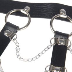 Comprar SUBBLIME - ARNÉS DE PECHO CADENAS CUERO NEGRO TALLA ÚNICA al mejor precio - Envíos Discretos
