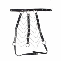 Comprar SUBBLIME - ARNÉS DE PECHO CADENAS CUERO NEGRO TALLA ÚNICA al mejor precio - Envíos Discretos