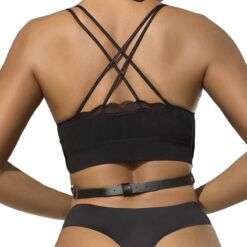 Comprar SUBBLIME - ARNÉS DE PECHO CADENAS CUERO NEGRO TALLA ÚNICA al mejor precio - Envíos Discretos