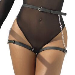 Comprar SUBBLIME - ARNÉS FORMA CINTURON CUERO NEGRO TALLA ÚNICA al mejor precio - Envíos Discretos