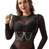 Comprar SUBBLIME - ARNÉS FORMA CORSET DETALLE CADENAS TALLA ÚNICA al mejor precio - Envíos Discretos