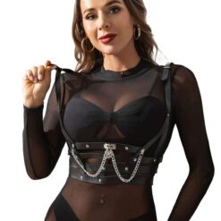Comprar SUBBLIME - ARNÉS FORMA CORSET DETALLE CADENAS TALLA ÚNICA al mejor precio - Envíos Discretos