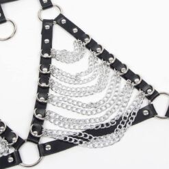Comprar SUBBLIME - ARNÉS SUJETADOR Y COLLAR CON CADENAS TALLA ÚNICA al mejor precio - Envíos Discretos