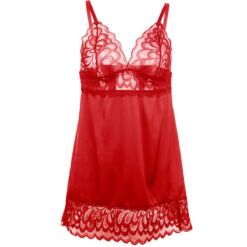 Comprar SUBBLIME - BABYDOLL SATINADO CON ENCAJE ROJO L/XL al mejor precio - Envíos Discretos