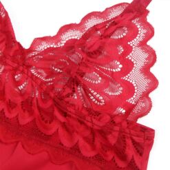Comprar SUBBLIME - BABYDOLL SATINADO CON ENCAJE ROJO S/M al mejor precio - Envíos Discretos