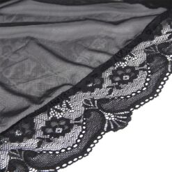 Comprar SUBBLIME - BATA TELA TRANSPARENTE DETALLE ENCAJE NEGRO L/XL al mejor precio - Envíos Discretos