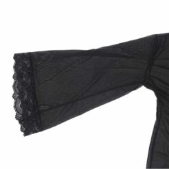 Comprar SUBBLIME - BATA TELA TRANSPARENTE DETALLE ENCAJE NEGRO S/M al mejor precio - Envíos Discretos