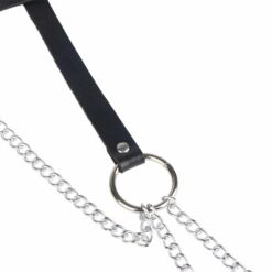 Comprar SUBBLIME - CINTURON DE CADENAS ANILLAS CUERO NEGRO TALLA ÚNICA al mejor precio - Envíos Discretos