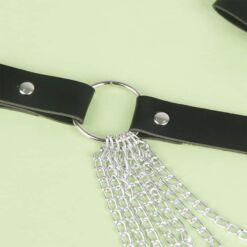 Comprar SUBBLIME - CINTURÓN DE CADENAS CUERO NEGRO TALLA ÚNICA al mejor precio - Envíos Discretos