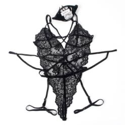 Comprar SUBBLIME - DISFRAZ POLICIA BODY ENCAJE NEGRO L/XL al mejor precio - Envíos Discretos