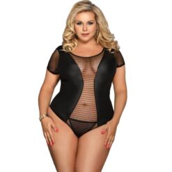 Comprar SUBBLIME - FETISH TEDDY MANGA CORTA TALLA GRANDE al mejor precio - Envíos Discretos