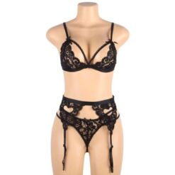Comprar SUBBLIME - SET 3 PIEZAS SUJETADOR + LIGUERO + TANGA S/M al mejor precio - Envíos Discretos