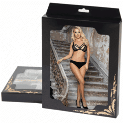 Comprar SUBBLIME - SET DOS PIEZAS SUJETADOR TRANSPARENCIAS Y TIRAS S/M al mejor precio - Envíos Discretos