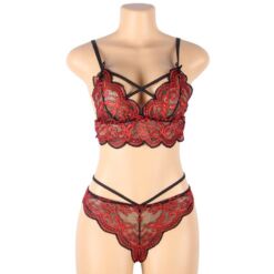 Comprar SUBBLIME - SET DOS PIEZAS TOP Y PANTIES ENCAJE S/M al mejor precio - Envíos Discretos