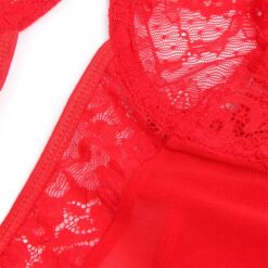 Comprar SUBBLIME - TEDDY CON LIGA DETALLE ENCAJE Y TIRAS ROJO S/M al mejor precio - Envíos Discretos