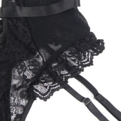 Comprar SUBBLIME - TEDDY CON LIGA DETALLE ENCAJES Y TIRAS NEGRO L/XL al mejor precio - Envíos Discretos