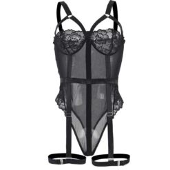 Comprar SUBBLIME - TEDDY CON LIGUERO DETALLE TIRAS PECHO NEGRO L/XL al mejor precio - Envíos Discretos