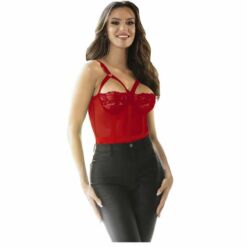 Comprar SUBBLIME - TEDDY CON LIGUERO DETALLE TIRAS PECHO ROJO L/XL al mejor precio - Envíos Discretos