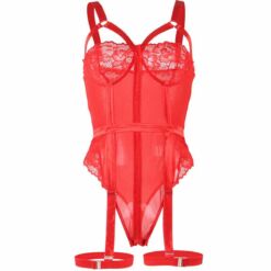 Comprar SUBBLIME - TEDDY CON LIGUERO DETALLE TIRAS PECHO ROJO S/M al mejor precio - Envíos Discretos
