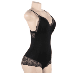 Comprar SUBBLIME - TEDDY DETALLE ENCAJE FLORAL NEGRO L/XL al mejor precio - Envíos Discretos
