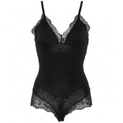 Comprar SUBBLIME - TEDDY DETALLE ENCAJE FLORAL NEGRO S/M al mejor precio - Envíos Discretos