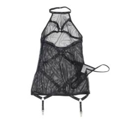 Comprar SUBBLIME - VESTIDO TRANSPARENTE CUELLO HALTER NEGRO S/M al mejor precio - Envíos Discretos