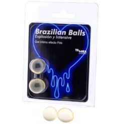 Comprar TALOKA - BRAZILIAN BALLS GEL EXCITANTE EFECTO FRIO Y VIBRACIÓN 2 BOLAS al mejor precio - Envíos Discretos